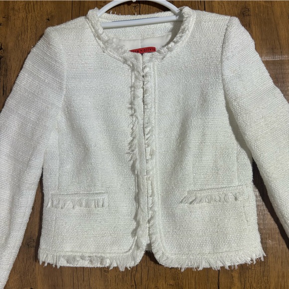 Alice + Olivia whiteTweed Blazer/jacket - Picture 8 of 16